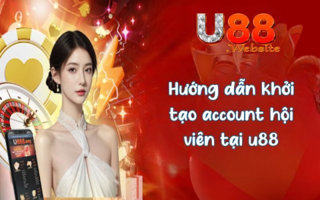 Hướng dẫn khởi tạo account hội viên tại u88